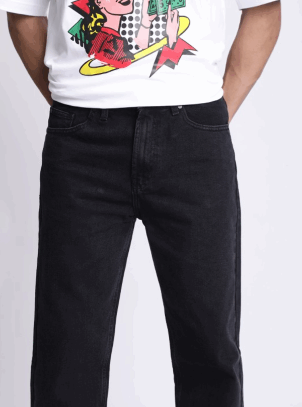 Pure Cotton Mid-Rise Relaxed Fit Denim Jeans - Image 4